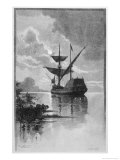 Dutch Crew in the Deuyphen Discover the Gulf of Carpentaria Giclee Print by F.b. Schell