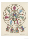 Philosophy Enthroned Surroun- -Ed by the Sciences reproduction procédé giclée par Engelhardt 