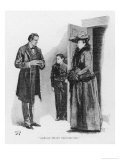 Case of Identity Holmes Receives a Visit from Mary Sutherland Giclée-Druck von Sidney Paget