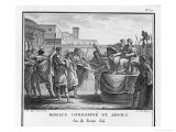 Horatio Sole Survivor of the Three Defenders of Rome is Acquitted of Murdering His Sister Horatia Giclee Print by Augustyn Mirys