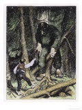 Trolls May be Big But They're Also Thick Giclee Print by Theodor Kittelsen