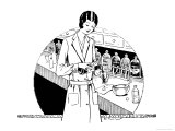 Pharmacist in the Dispensary Giclee Print by Dill 