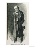 The Final Problem the Evil Professor Moriarty Giclée-Druck von Sidney Paget