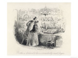 Young Couple Buy Ring from Attentive Jeweler Giclee Print by Phiz 