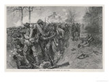 The Battle of Fredericksburg: Cobb's and Kershaw's Men Behind the Stone Wall Giclée-Druck von A.c. Redwood