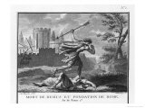 Romulus Founds Rome and Kills Remus When He Mocks It Giclee Print by Augustyn Mirys