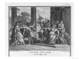 Teuta Queen of the Illyrians Orders the Roman Ambassadors to be Killed Giclee Print by Augustyn Mirys