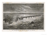 Tay Bridge Bridge Collapses During a Storm with Disastrous Consequences Giclee Print by Henri Meyer