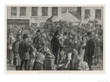 Irish Emigrants Preparing to Sail to America from Clifden County Galway Giclee Print by A. O'kelly