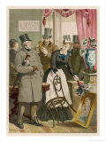 Viewing the Lots Giclee Print by D. Eusebio Planas