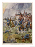 The British Beat off a Spanish Attack Giclee Print by J.r. Skelton