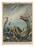 At Loch Ness Scotland Echo- Soundings Suggest the Presence of a Large Marine Creature Giclee Print by Walter Molini