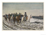 Napoleon at the Head of His Staff During the Campaign of France reproduction procédé giclée par Meissonier 