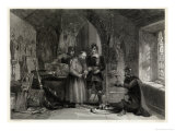General Scene, Puritan Soldiers Plunder a Monastery Giclee Print by T. Goodman