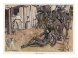 Harry Hawson Defends His Father's Cattle Station Against Marauding Aborigines Giclee Print by G.w. Lambert