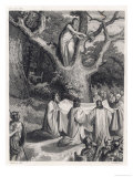 Druids Cut the Sacred Mistletoe Giclee Print by Jeanron 
