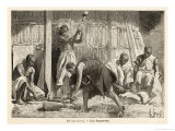 Ethiopian Metalworkers Giclée-Druck von Henri Lanos