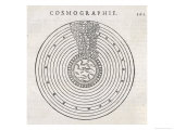 Representation of Ptolemy's Planetary System Which Features the Earth at the Centre of the Universe reproduction procédé giclée par Michelet 