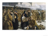 British Troops Returning to France after Leave Reproduction procédé giclée par R. Jack