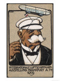 Ferdinand Adolf August Heinrich Graf Von Zeppelin German Soldier Aviator and Airship Constructor reproduction procédé giclée par H. Roth