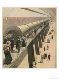 Giant Telescope Exhibited at the Paris Exposition Giclee Print by H. Rapp