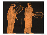 Alcaeus Greek Poet with Sappho Giclee Print by Panofka Manners