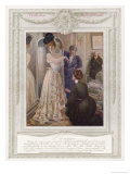 Fashionable Frenchwoman Visits Her Couturier Giclee Print by Guillaume 
