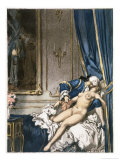 Giovanni Giacomo Casanova Chevalier de Saingalt, with Madame F at Corfu Giclee Print by Auguste Leroux