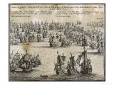 Battle of the Kentish Knock 1st Anglo-Dutch War Giclee Print by Josse Hondius