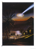 Missionary William Gill and 37 Natives See a Disc with Waving Occupants reproduction procédé giclée par Terry Hadler