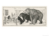 Goldilocks is Found in Baby Bear's Bed by the Three Bears Giclee Print by Henry Justice Ford