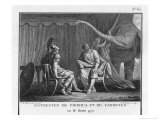 Pyrrhus King of Epirus Invading Italy Seeks to Impress the Roman Ambassador with His Elephants Giclee Print by Augustyn Mirys