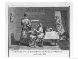 Scipio Generously Gives His Daughter Cornelia to His Enemy Tiberius Gracchus Giclee Print by Augustyn Mirys