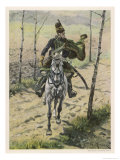 Poland, a Hussar Giclee Print by W. Kossak