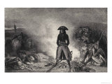 Italian Campaign Napoleon at the Campfire on the Eve of Battle reproduction procédé giclée par Raffet 