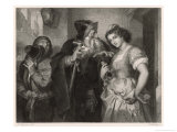 The Merchant of Venice, Shylock and His Daughter reproduction procédé giclée par Heinrich Hofmann