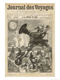The Inhabitants of Mars Seek to Communicate with the Earth Giclee Print by Albert Robida