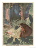 Witch Working Her Spells Giclee Print by Harry Rountree