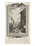 Cypriania Bustia a Protestant Piedmontese is Thrown at Dogs after Being Starved to Death in Prison Giclee Print by Dodd 