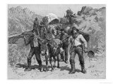 Rush for New Diggings California Giclee Print by A.c. Redwood
