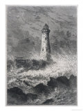 Longstone Lighthouse with Rough Sea Giclee Print by Nicholls Longstone Lighthouse with Rough Sea Giclee Print by Nicholls