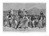 East Africa a Convoy of Slaves in the Sudan Giclee Print by Montbard 