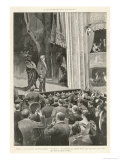 The Composer Taks a Bow after the First Performance at la Scala Milano Giclee Print by S. Monti