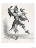 Jester in Cap and Bells Reproduction procédé giclée par A. Kohl