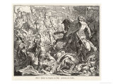 The Emperor Otto 1 Defeats the Hungarian Magyars at the Lechfeld Giclee Print by Sachse 