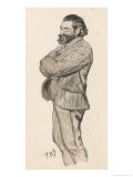 Edouard Drumont French Writer and Politician Giclee Print by Paul Renouard