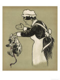 Muddy White Puppy is Punished for Spreading Dirt All Over the Nice Clean Bed reproduction procédé giclée par Cecil Aldin