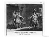 Coriolanus Banished from Rome Offers His Services to the Volsci Giclee Print by Augustyn Mirys