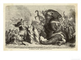 Pyrrhus King of Epirus Invading Italy Defeats the Romans at Asculum Giclee-vedos tekijänä H. Leutemann