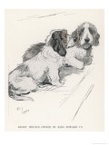 Basset Hounds Owned by King Edward VII Giclee Print by Cecil Aldin